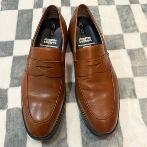 Johnston & Murphy Men's Tan Leather Loafers